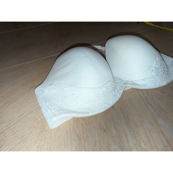 Victoria’s secret body by victoria lined strapless multiway bra white size 34DD - Picture 2 of 9